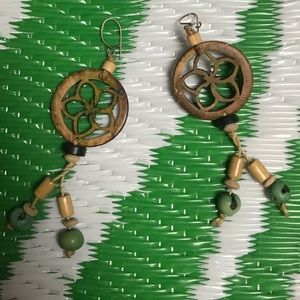 Handmade Pura Vida self locking earrings